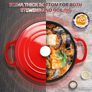 Fournisseur d'usine Nouvelle conception Haute qualité Personnalisable Casserole <span class=keywords><strong>en</strong></span> <span class=keywords><strong>fonte</strong></span> émaillée Poêle à frire Ensemble de batterie de cuisine - Product Image 6