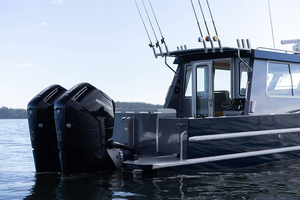 قارب صيد فاخر قابل للتخصيص 27 قدمًا ألومنيوم عالي الجودة للاستجمام المائي وصيد الأسماك خزان مياه يخت رياضي خفيف الوزن - Product Image 4