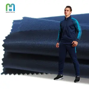 Knit fabric brushed super poly sport wear fabrics wholesale athletic wear suppliers for flare sweat suit tracksuit set men