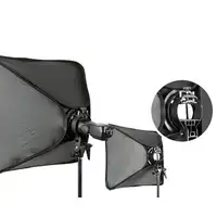 Godox Kotak Lembut Portabel 60X60Cm 24 Inci, dengan Dudukan Braket Tipe S + Tas Jinjing untuk Fotografi Studio Speedlite Strobo
