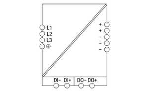 อินเทอร์เฟซอุปกรณ์อิเล็กทรอนิกส์สำหรับ wagos 2787-2348 24 VDC เอาท์พุทแรงดันไฟฟ้าเอาท์พุท40A กระแส topboost + PowerBoost - Product Image 3