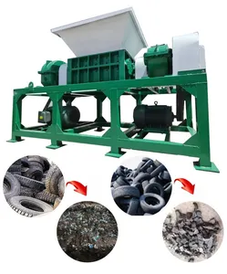 equipment high price recycling scrap tires used tyre mobile small tire shredder for sale