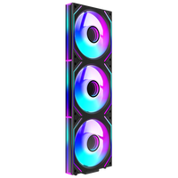 Ventilateur de boîtier Interstellar V2 120 mm PWM avec miroir infini central, éclairage ARGB en chaîne, ventilateur de refroidissement du châssis pour PC de bureau