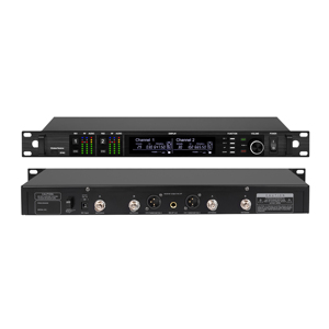 Popular Products EIF AD4D <b>Wireless</b> UHF Microphone System Dual Channel Handheld Lavalier Headset Mic with Metal for Stage Singing - Product Image 6