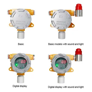 Detector de fugas de gas LPG fijo detector de gas combustible con pantalla LED detector de gas LPG industrial