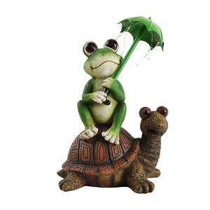 Artisanat en résine <span class=keywords><strong>solaire</strong></span> personnalisé, Statues d'animaux, Décorations <span class=keywords><strong>de</strong></span> jardin, Cadeaux <span class=keywords><strong>de</strong></span> Noël pour enfants, Figurines <span class=keywords><strong>de</strong></span> grenouille - Product Image 3