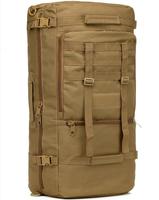 60L Tactique Sport Sac À Dos Étanche Multifonctionnel Casual Randonnée Sac À Dos Couverture De Pluie Polyester Personnalisé OEM Logo À La Mode