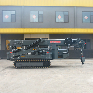 Grúa Araña Hidráulica Mini sobre Orugas <span class=keywords><strong>de</strong></span> 8t con Cesta para Personal y Plataforma Aérea - Product Image 3