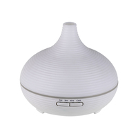 Difusor de Aromaterapia Ultrasónico de Plástico con 7 Luces LED de Colores Cambiantes, Temporizador y Apagado Automático, Humidificador de Vapor Frío