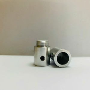 N4 Aluminum Shaft CNC Machined Threaded Shaft with Cross Hole Custom Industrial Mechanical Parts OEM Supplier - Product Image 2