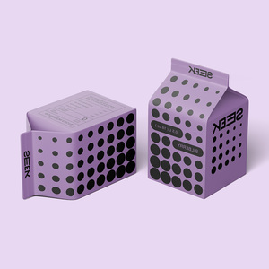 Boîte de papier en carton de forme supérieure de toit de <span class=keywords><strong>maison</strong></span> de qualité supérieure avec boîte de carton de boisson de jus de lait laminé brillant de qualité alimentaire enduit de PE - Product Image 5