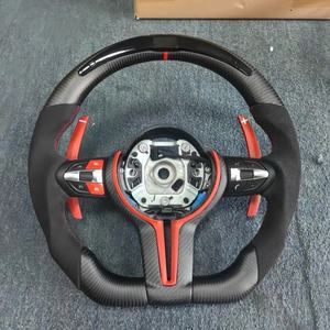Accesorios Personalizados para Automóviles, Volante de Fibra de Carbono para <span class=keywords><strong>BMW</strong></span> Serie F10 F15 F16 F25 F26 F30 F32 F35 F39 F80 F82 <span class=keywords><strong>M5</strong></span> M2 - Product Image 1