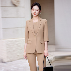 2025 Damen Hochwertiger Professioneller Freizeit-Anzug Super Trendiges Sommer-Kleidset Elegante Anzüge & <span class=keywords><strong>Blazer</strong></span> - Product Image 4