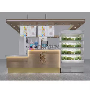 Display All Over Cartoon Printing Design Cabinet Zip - up Dress Kiosk Fixtures <strong>Layette</strong> <strong>Store</strong> Design Cotton Garment Kiosk OEM - Product Image 4