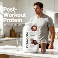 Poudre d'isolat de protéines de lactosérum faible en glucides, saveur chocolat hollandais, OEM ODM, marque privée, sans sucre ajouté, complément protéiné pour la remise en forme