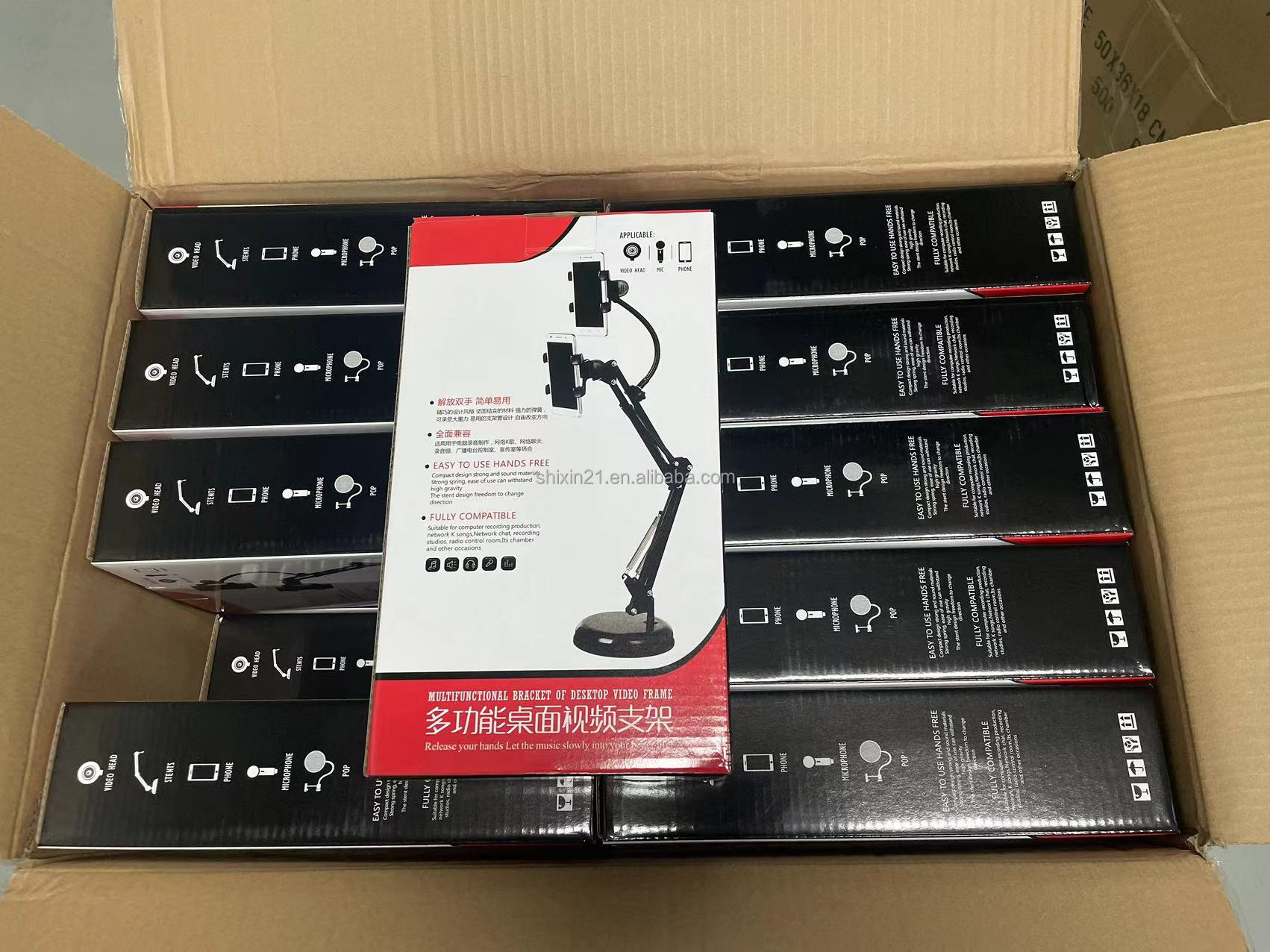 tuwiwol Supporto per Telefono Cellulare da scrivania a 360° Supporto per Tablet Pieghevole Supporto per Smartphone Girevole Universale da Tavolo Base