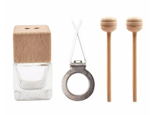 Bouteille de parfum de voiture vide en verre de 8ml, diffuseur de voiture étanche avec Clip - Product Image 3