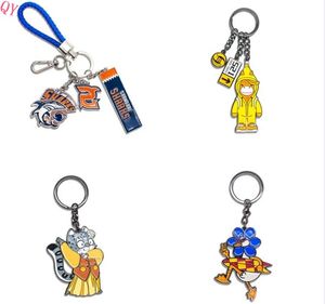 QQ New Arrivals Custom Metal Enamel <b>Key</b> <b>Ring</b> Cartoon Anime Cute Kawaii Keychains for <b>Bags</b> - Product Image 1