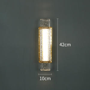Lámpara de Pared de Lujo con Cristal para Sala de Estar, Hotel, Escalera, Pasillo, Dormitorio, con Cuerpo de Cobre, Diseño de Muestra - Product Image 5