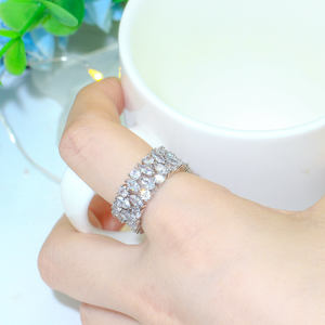 Anillos de Compromiso, Promesa y Boda para Mujer, con Circonita Cúbica Redonda, Joyería de Moda, Regalo de Aniversario - Product Image 5