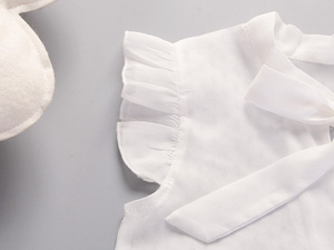 Fabricante Chino de Ropa para Niños Cotto Baba, Conjuntos de Camisas para Bebés, Trajes de Pantalones Cortos de Mezclilla para Niñas con Tops - Product Image 3