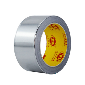 Bjs Aluminum Foil Tape 0.05-0.3mm Thickness High Temperature Resistant Roof Insulation Electrical Shielding Tape - Product Image 1