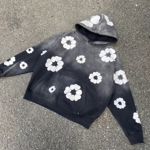 Heavyweight 100%cotton Custom Puff Print Hoodie Streetwear Fashion Hooded Sweatshirt <b>Men</b> and Women Manufactures One-stop - Product Image 3