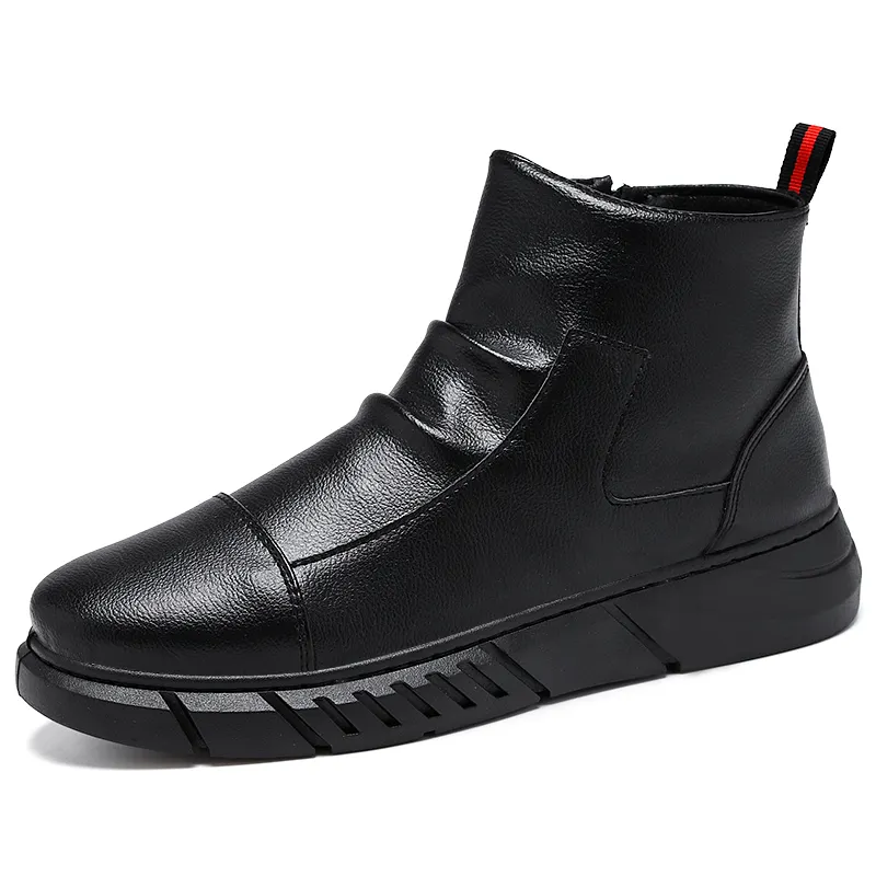 Модная трендовая Мужская обувь 2023 года, износостойкие водонепроницаемые безопасные теплые мужские ботинки