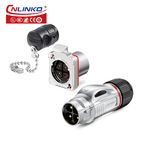 Bảng Điều Khiển Phiên Bản Kim Loại M24 Và Đầu Nối Nguồn Chống Nước Công Nghiệp 4 Chân Gắn Mông - Product Image 1