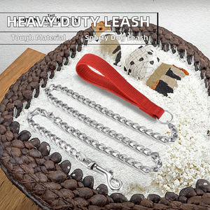 Patrón sólido al aire libre de alta resistencia Clip de cadena de metal fácil estilo moderno llave <span class=keywords><strong>Pitbull</strong></span> correa de perro <span class=keywords><strong>para</strong></span> <span class=keywords><strong>perros</strong></span> pequeños y grandes - Product Image 2