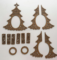 Lanterne de Noël en bois découpée au laser, puzzle 3D, chandelier, lampe de table, décoration de Noël personnalisée pour la maison, veilleuse, cadeau