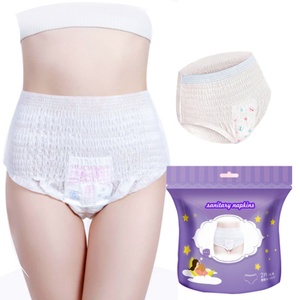 Serviettes hygiéniques jetables 360 Ring Waist Underpant en coton, forme ailée, super haute absorption, faciles d'entretien - Product Image 6