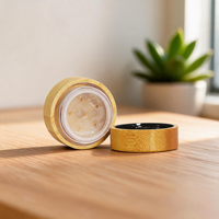 Palette de fards à paupières en poudre libre, kit de maquillage en coffret en bois avec miroir, pour un look naturel quotidien ou de fête, contenant de poudre libre