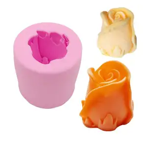 Different Flower Candle Moulds Tulip Cherry Blossoms Peony Rose Scented Candle  Silicone Mold Handmade Soap Lotus Wax Molds