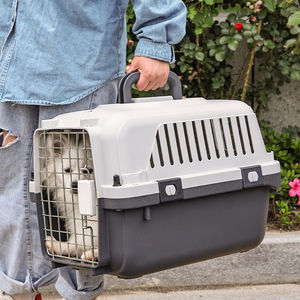Grande caisse de transport portable en plastique pour animaux de compagnie avec grande capacité pour cage de voyage - Product Image 2