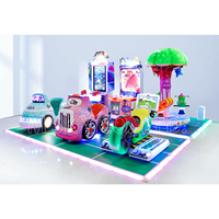 M SKY Fun Island Mini plataforma de suelo de ABS para interiores Máquina de juegos de luz LED que funciona con monedas Plataforma innovadora para paseos para niños