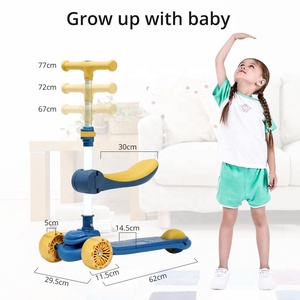 Monopatín, Patinetas, Scooters Plegables, Patinete de Pie con Luces, <span class=keywords><strong>Scooter</strong></span> de 3 Ruedas para Niños con Altura Ajustable - Product Image 6