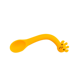 Cuchara de silicona flexible para bebés, sin BPA, de calidad alimentaria, diseño de dibujos animados, cuchara de entrenamiento para autoalimentación - Product Image 3