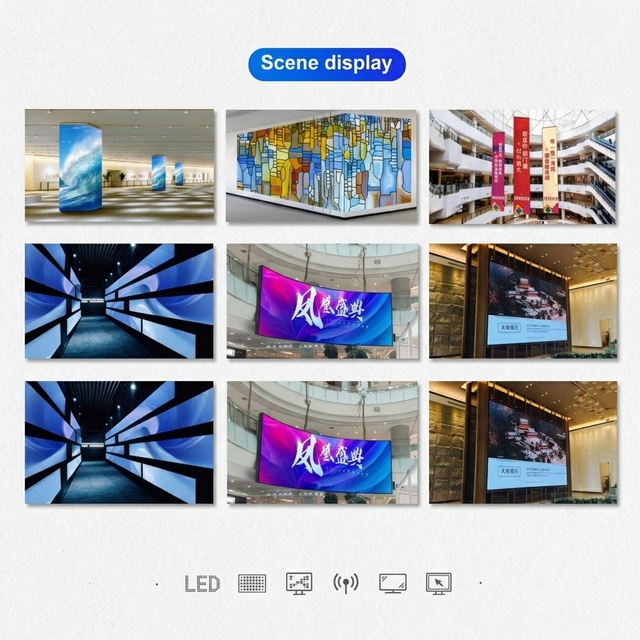 P1.25 P1.56 4K 8K HD Indoor COB Fixed MicroLED Video Wall Panel Cloud-Based CMS Animation Text Support Full Color LED Display