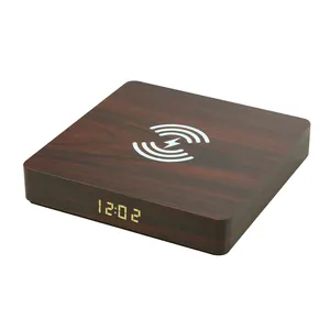 Quick Charging Wireless Charger for Phone Ce Fcc Wireless Charger Compressed Environment-Friendly Wood Wireless Charger