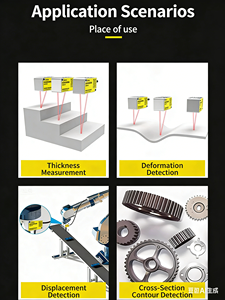 Sensor Jarak Laser Difus Presisi Tinggi Deteksi 4m Output RS485 Perlindungan IP65 Repeatability 1-<span class=keywords><strong>um</strong></span> - Product Image 3