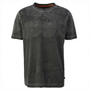 Custom Men's High Quality <b>Drop</b> Shoulder <b>Acid</b> Washed T-Shirt Lightweight Breathable Quick Dry Streetwear 100% Cotton T-Shirt - Product Image 1