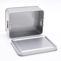 Boîte à gâteau rectangulaire grande taille en métal pour tiramisu cuit au four, boîte à fruits, boîte à biscuits, emballage alimentaire avec fermeture