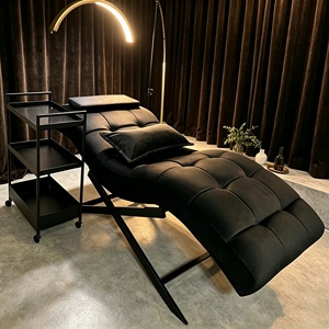 Cama de masaje de pestañas de lujo en forma de S, cama curva para extensiones de pestañas, silla de salón para esteticista - Product Image 5