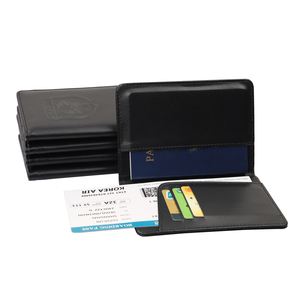 Bolsa de Documentos y Porta Pasaportes de Cuero PU, Simple, Multifuncional, Impermeable, con Protección RFID Antirrobo, para Viajes - Product Image 3