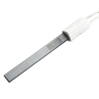 Élément chauffant en nitrure de silicium Si3N4, céramique, couleur noire, tige d'allumage, chauffage pour chaudière à granulés de bois avec support