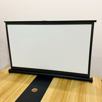 Écran de projection portable sur mesure 4:3, haute définition 4K, blanc, mini écran de projection de table, petit écran de projection mobile