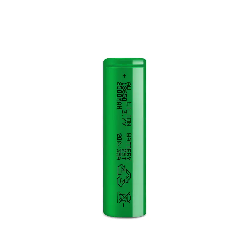 Gratis Monster Aw Lithium-Ion Batterij 3.7V 18650 2500Mah 25rm 25r 20a/35a Hoge Ontlading Voor Batterijpakket