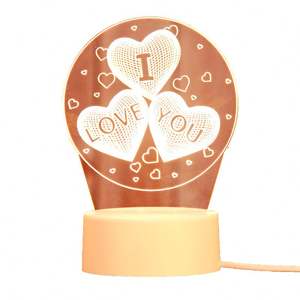 Lámpara de mesa con diseño de <span class=keywords><strong>Anime</strong></span> personalizado para niños, luz LED de noche pequeña con USB, ilusión 3D, regalo de vacaciones, decoración del hogar - Product Image 1