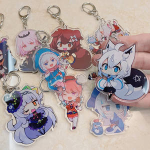 Porte-clés en acrylique Anime Hololive Vtuber Pekora Uruha Rushia Hosimati Suisei Inugami Korone Porte-clés en plastique - Product Image 2